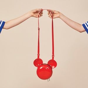 Melissa Mickey Mouse Red Crossbody Bag